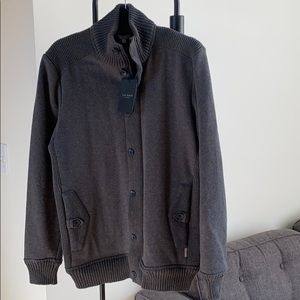 NWT Ted Baker Button and Zip Sweater